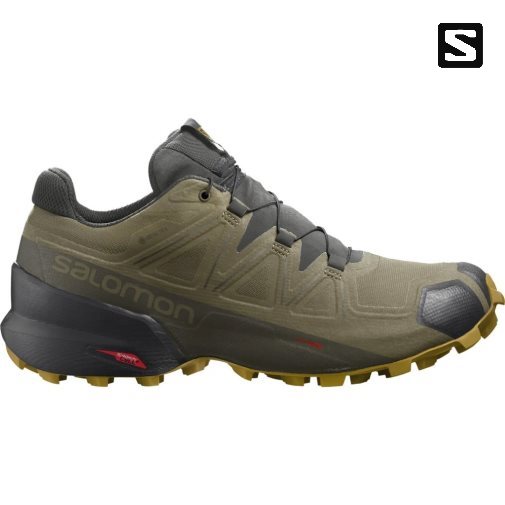 Sapatilhas Trail Running Salomon Speedcross 5 GTX Masculino Verde Oliva | PT N39608